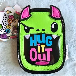 SOLD Loungefly So Happy Green Monster Zip Wallet